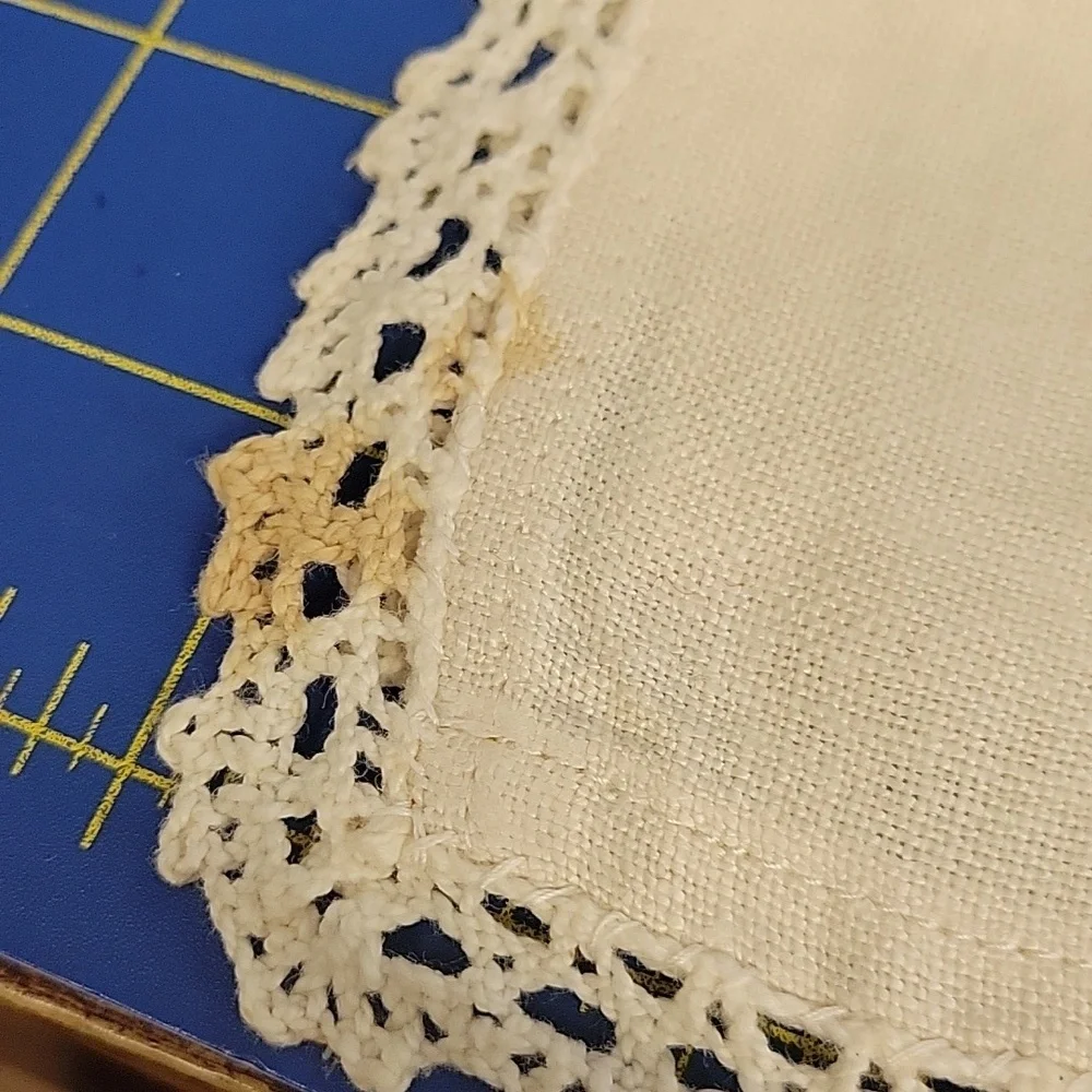 Vintage Floral Flower Embroidered Cream 14